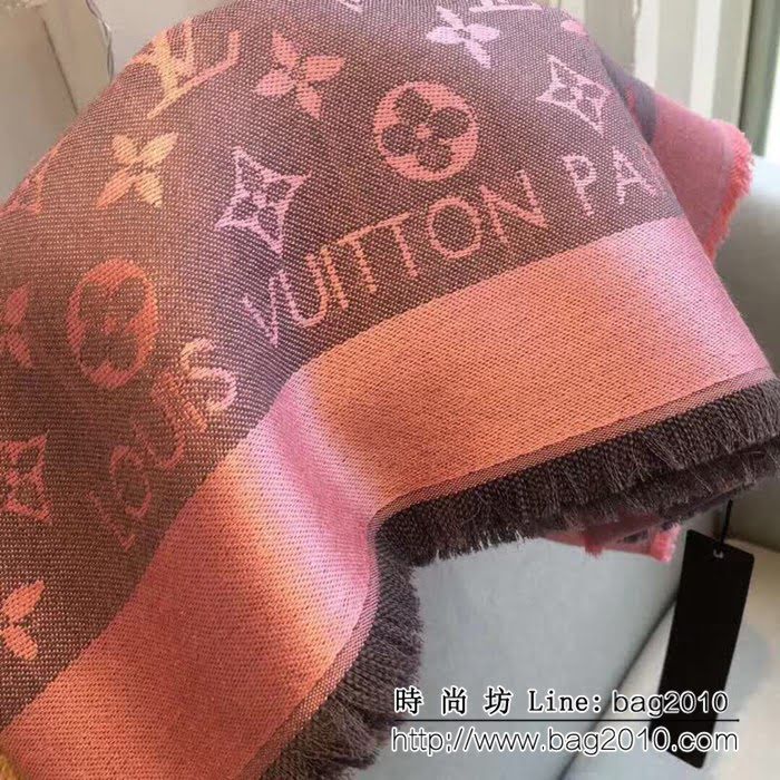 路易威登LV最經典款Louis Vuitton 暗紋提花圍巾 LLWJ6112